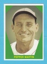 2020 1960 Fleer Style Collector Card # 80 Pepper Martin