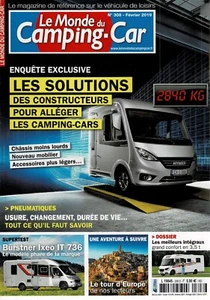Le Monde Du Camping Car N°308 Fev 2019 Les Solutions Des Constructeurs Pour - Foto 1 di 1