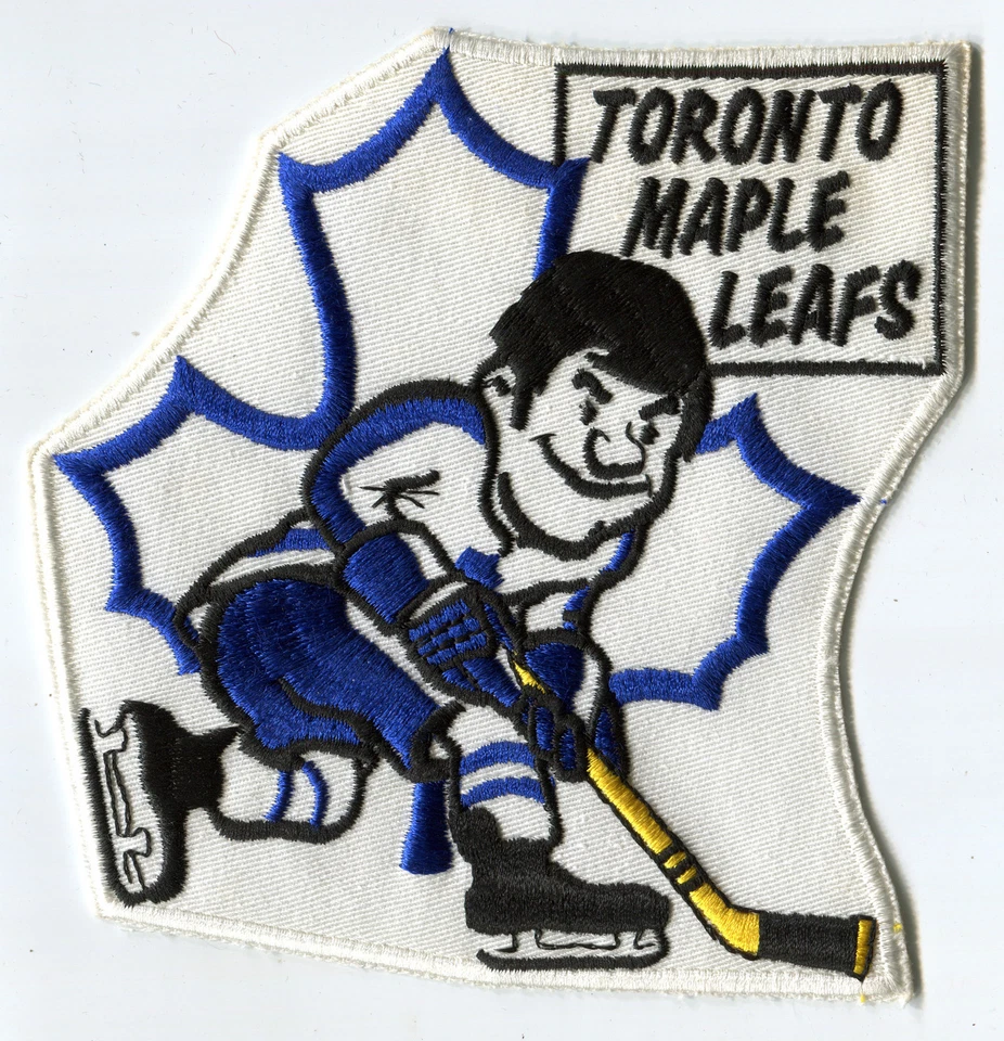 1970'S TORONTO MAPLE LEAFS NHL HOCKEY VINTAGE 6" CARTOON TEAM PATCH - Image 1 of 1