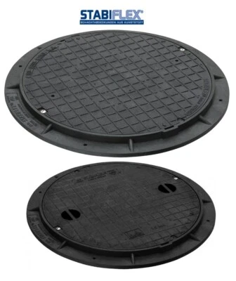 Schachtabdeckung Stabiflex mit Flanschrahmen