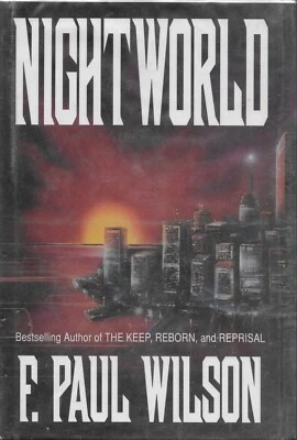 NIGHTWORLD by F PAUL WILSON FIRST EDITION ex-library hardcover book DARK HARVEST - Image 1 of 2