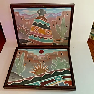 Michael Bishel Original Indianer Ölkunst - Bild 1 von 9