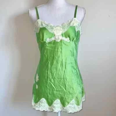 Express Y2K Silk Garden Mini Slip Dress - Image 1 of 4