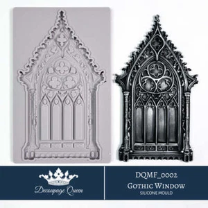 Gothic Fenster | 5" x 8" Silikonform | Decoupage Queen | Limited Edition - Bild 1 von 1