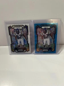2023 Panini Prizm Football - No Huddle Blue /95 + White Sparkle John Randle - Foto 1 di 2