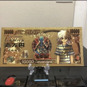 24k Gold Foil Plated Bakura Ryou Yu-Gi-Oh Banknote Anime Collectible - Picture 1 of 3