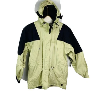 Precision Mountainwear womens ski jacket coat size medium green black hooded - Picture 1 of 8