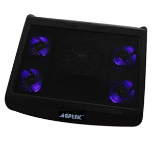 Portátil 5 Ventiladores Almohadilla de Enfriamiento Luz LED Radiador Coolpad Soporte Laptop PC Notebook - Imagen 1 de 12