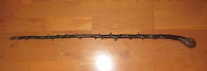 ANTIQUE IRISH BLACKTHORN SHILLELAGH WALKING WOOD ART STICK CANE - Picture 1 of 7