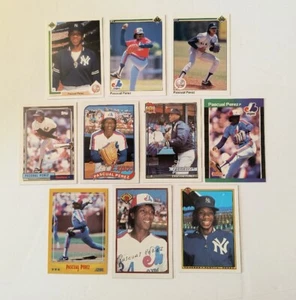 Expos Yankees Pascual Perez Lot 1989 Topps 73 1990 Upper Deck 769 1989 Bowman - Picture 1 of 12