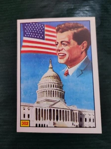 UOMINI ILLUSTRI nr 302 JOHN F. KENNEDY PANINI 1980 nuova con velina - Imagen 1 de 2