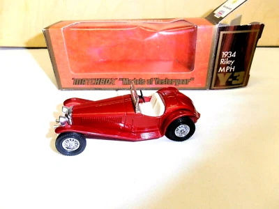 MATCHBOX 1/43 ART. Y-3 STUPENDA "RILEY 1934 MPH" BOX ORIGINALE OTTIMA - Immagine 1 di 3