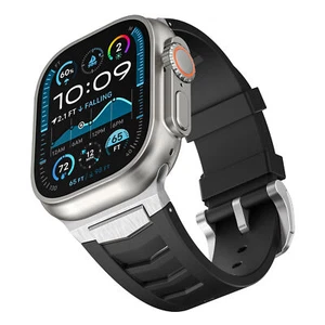 Correa de reloj de silicona resistente para Apple iWatch Ultra 10 9 8 7 6 5 4 3 2 1 SE - Imagen 1 de 41