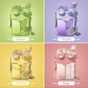 780ml Cute Double Drinking Water Bottle with Adjustable Strap - Picture 1 of 12