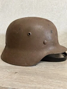 Casco alemán original bonito casco M35 talla 64 tienen un número Segunda Guerra Mundial - Imagen 1 de 20