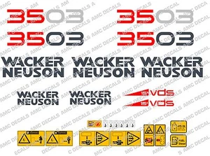 NEUSON 3503 BAGGER AUFKLEBER STICKER SET - Bild 1 von 1