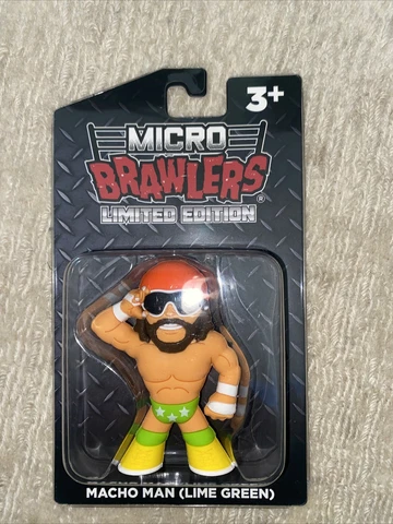 Lime Green Macho Man Randy Savage Micro Brawlers Pro Wrestling Crate Figure Cover