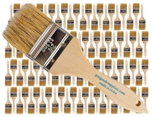 96Pk- 2 1/2 inch Chip Paint Brushes for Paint, Stains,Varnishes,Glues,Gesso - Picture 1 of 7