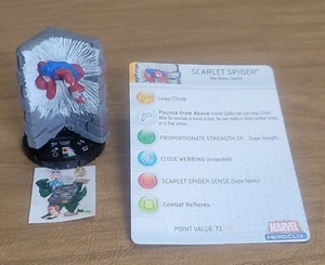 =HeroClix Marvel WEB OF SPIDER-MAN Scarlet Spider 040 con tarjeta = - Imagen 1 de 1