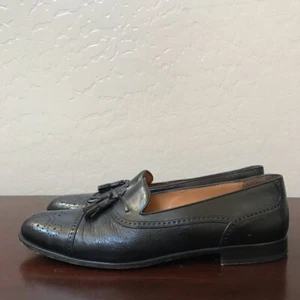 Mezlan Herren Halbschuhe Elegant Schuhe Schwarz Quaste Kappe Zehe Slipper Brogue 11 B - Bild 1 von 6