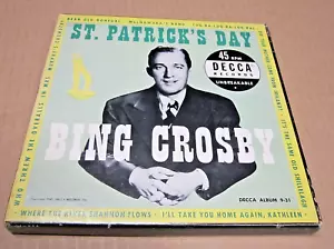 BING CROSBY - ST. PATRICK'S DAY - 45 BOX SET - VINYL / 4 RECORDS, UNPLAYED / NM - Picture 1 of 16