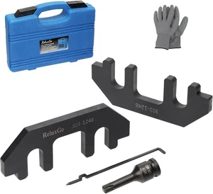 Kit de herramientas de sujeción del árbol de levas con herramienta de tensión alineación de sincronización del motor para Ford 3,5 L - Imagen 1 de 4