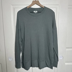 Sudadera para mujer Aerie pequeña Vacay Everyday de gran tamaño verde holgada playera - Imagen 1 de 16
