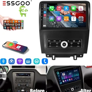 RADIO ESTÉREO DE COCHE ANDROID 14 CARPLAY 64G BT WIFI para Ford Mustang 2010-2014 10" - Imagen 1 de 16