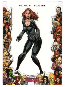 2013 Women of Marvel Series 2- Rittenhouse- FRAMED Insert- Black Widow- F3 - Picture 1 of 2