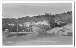 RPPC California LEWISTON, CA Trinity County Coca-Cola Sign '40s Vintage Postcard - Imagen 1 de 2