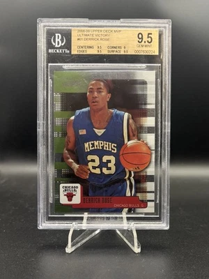DERRICK ROSE 2008-09 UPPER DECK MVP ULTIMATE VICTORY RC ROOKIE BGS 9.5 GEM MINT - Image 1 of 2