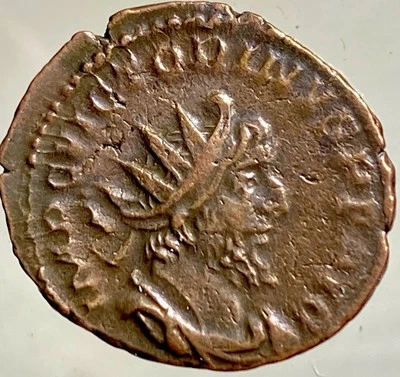 Great Detail Ancient Roman Coin Emperor Victorinus 268-271 AD Sol Invictus - Image 1 of 4