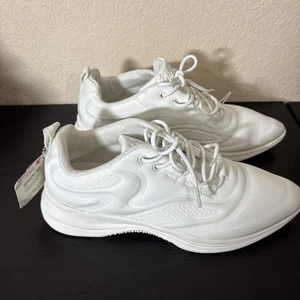 Skechers Street Los Angeles X Ashley Park a punta donna taglia 8,5 bianco NUOVO - Foto 1 di 11