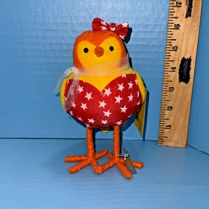 Target Sun Squad Featherly Friends Star 6" Yellow Bird Figure Decoration w/ Tag - Picture 1 of 8