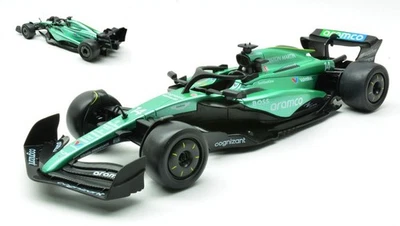 MODELLINO AUTO STATICO RE.EL. ASTON MARTIN F1 AMR24 FERNANDO ALONSO 2024 1/18 - Immagine 1 di 4