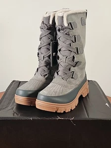 Sorel Tivoli V hohe Schneestiefel Wildleder wasserdicht isoliert Steinbruchgrau Winter 9 - Bild 1 von 6