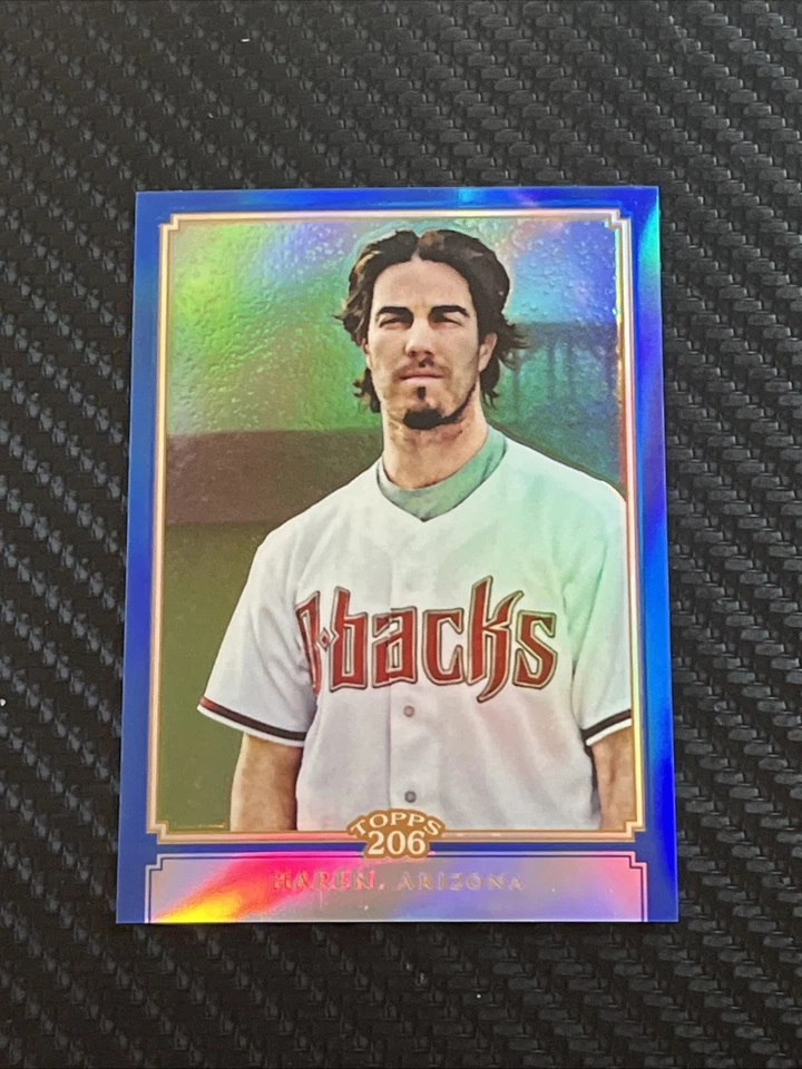 2010 Topps Chrome Topps 206 Chrome Blue Refractor /199 Dan Haren #TC33 - Image 1 of 3