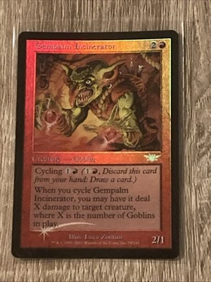 Gempalm Incinerator Foil Magic Legions 2003 NM MAGIC GATHERING CARD - Image 1 of 2