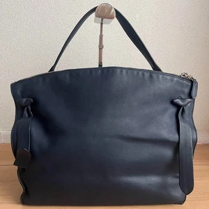Jil Sander Damen Schultertasche Handtasche Leder marineblau authentisch kostenloser Versand - Bild 1 von 13