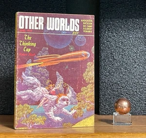 HANNES BOK Other Worlds June 1953 VNTG sci-fi DIGEST Robert Bloch Poul Anderson - Picture 1 of 16