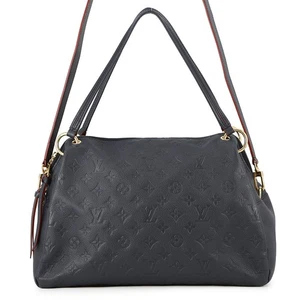 LOUIS VUITTON Pomthieu Size PM Monogram Empreinte Leather Marine Rouge M43721 - Picture 1 of 15