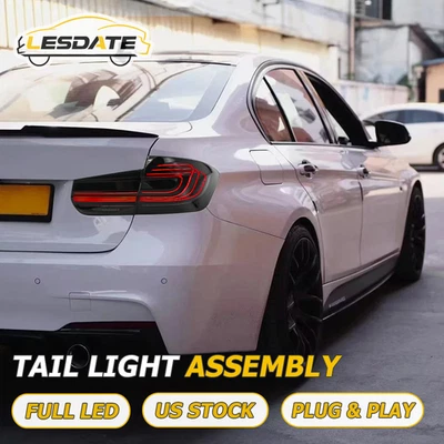 Smoked LED Taillights Rear Lamps For 2013-2018 BMW 3 Series F30 320i 335i Sedan - Image 1 of 4