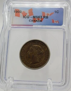 1900 Kanada One Cent ICG MS63 RB (BT1203) - Bild 1 von 4