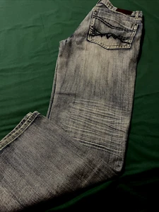 Jeans blu EJ12 di nero taglia 34 x 30 unisex - Foto 1 di 9