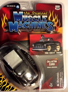 THE ORIGINAL MUSCLE MACHINES 1955 CHEVY PICKUP TRUCK 1/64 55 CHEVROLET - Picture 1 of 4