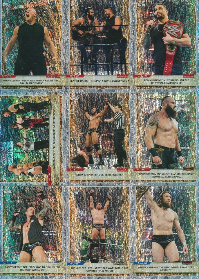 2020 Topps WWE Road to WrestlemanIa FOILBOARD Wrestling cards Pick From List - Image 1 of 1
