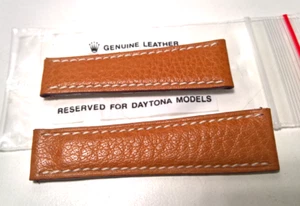 ULTRA RARE ROLEX DAYTONA GOLD METEORITE LEATHER STRAP 20X 16MM GENUINE 100% - Picture 1 of 5