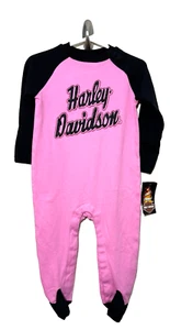 Harley-Davidson Mädchen Kleinkind Baby Strampler Sleeper Glitzer 18 Monate Neu mit Etikett - Bild 1 von 4