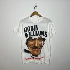 Vintage 2008 ROBIN WILLIAMS Weapons of Self Destruction Graphic Promo T Shirt - Picture 1 of 10