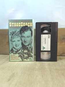 STAGECOACH (1939) - Klassischer John Wayne Westernfilm (VHS Video 1997 Ausgabe) - Bild 1 von 4